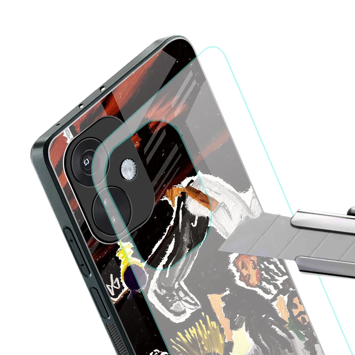 Gravity Break stylish phone case for oneplus nord ce 3 | glossy glass and slim fit