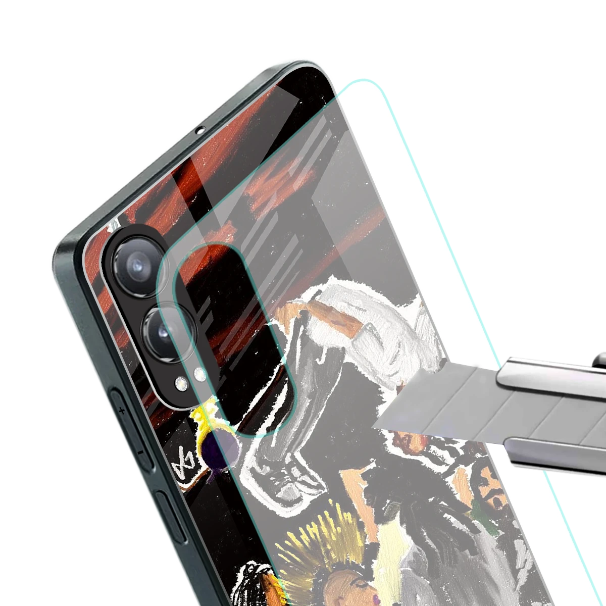 Gravity Break stylish phone case for oneplus nord ce 4 lite | glossy glass and slim fit