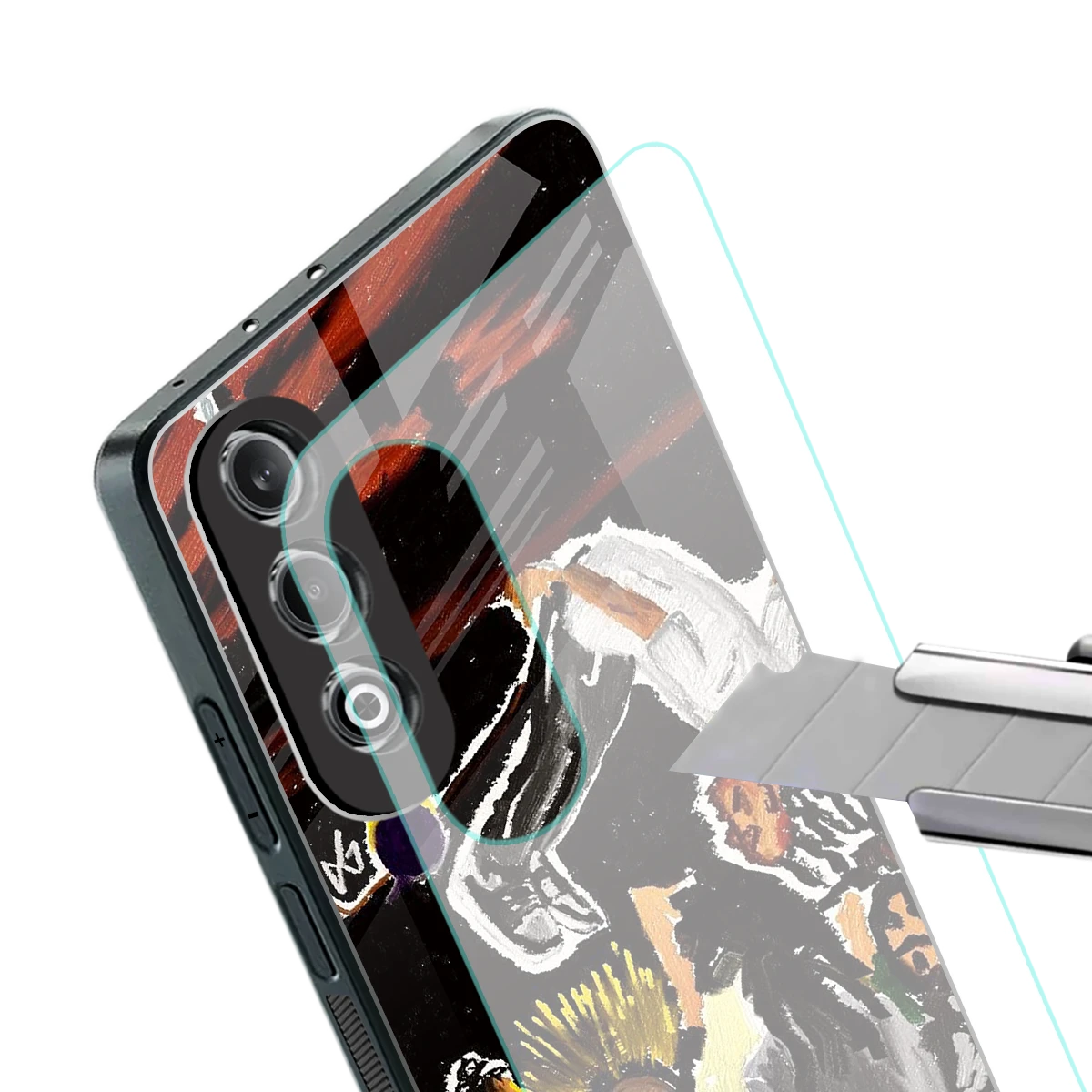 Gravity Break stylish phone case for oneplus nord ce 4 | glossy glass and slim fit