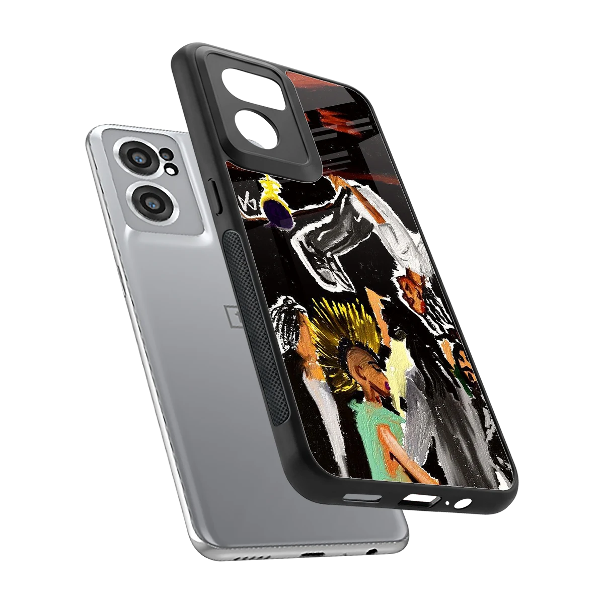 Gravity Break sleek oneplus nord ce 2 cover with tempered glass back and TPU edges