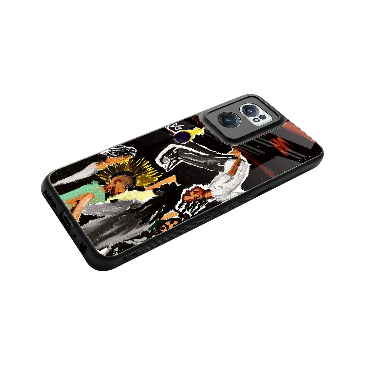 Gravity Break stylish phone case for oneplus nord ce 2 | glossy glass and slim fit