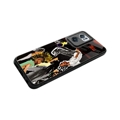 Gravity Break stylish phone case for oneplus nord ce 2 | glossy glass and slim fit