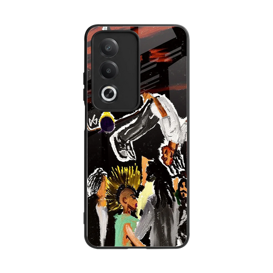 Gravity Break back phone cover | glass case for oppo a3 pro