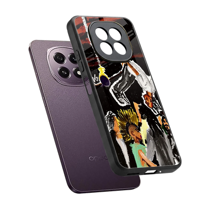 Gravity Break sleek oppo f29 5g cover with tempered glass back and TPU edges