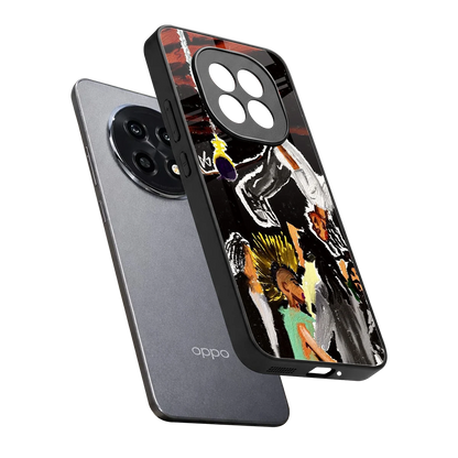 Gravity Break sleek oppo f29 pro 5g cover with tempered glass back and TPU edges