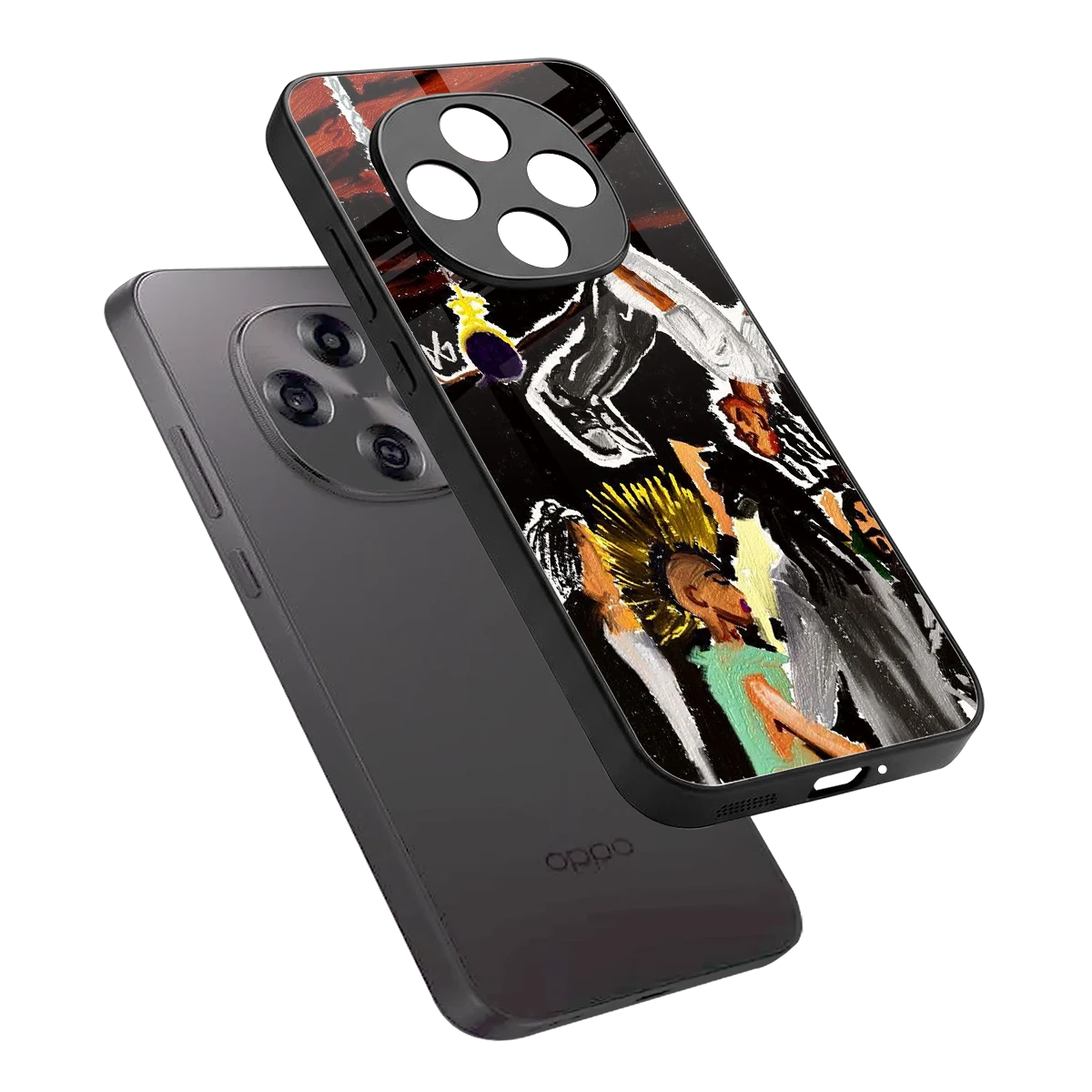Gravity Break sleek oppo f31 pro 5g cover with tempered glass back and TPU edges