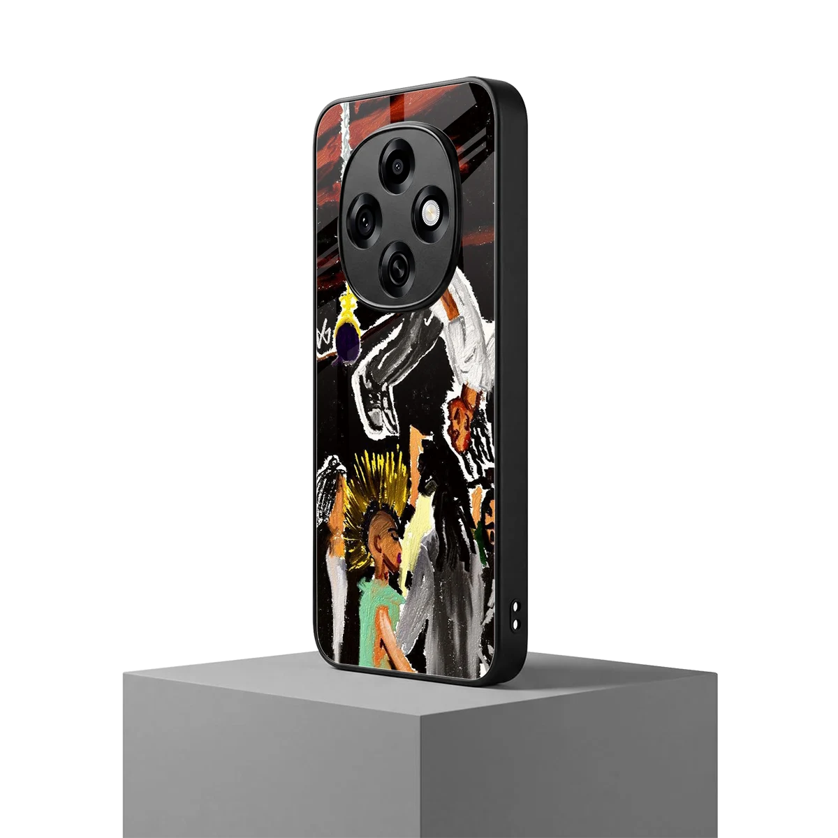Gravity Break oppo f31 pro 5g mobile cover | shockproof glass phone case
