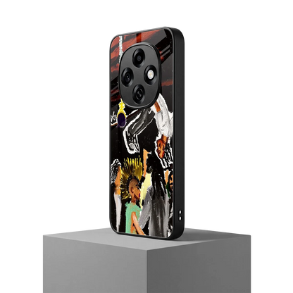 Gravity Break oppo f31 pro 5g mobile cover | shockproof glass phone case
