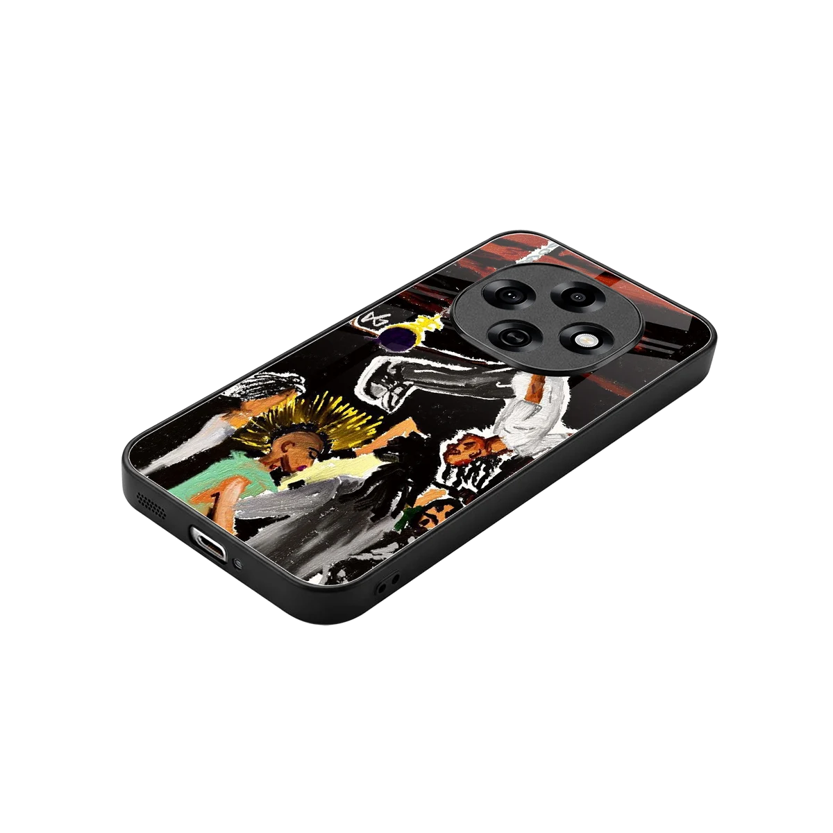 Gravity Break stylish phone case for oppo f31 pro 5g | glossy glass and slim fit