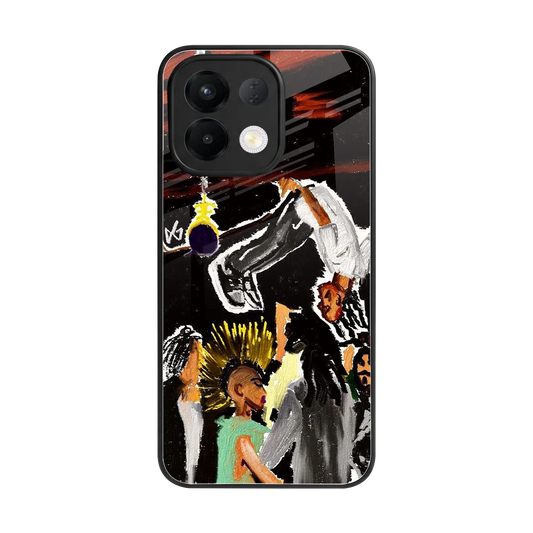 Gravity Break back phone cover | glass case for oppo k13 5g