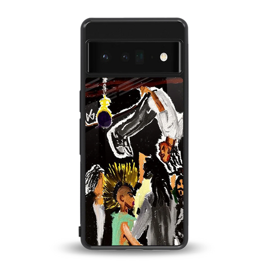 Gravity Break back phone cover | glass case for google pixel 6 pro