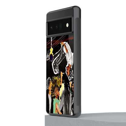 Gravity Break stylish phone case for google pixel 6 pro | glossy glass and slim fit