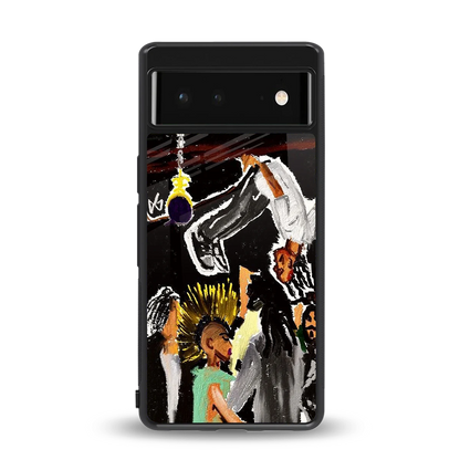 Gravity Break back phone cover | glass case for google pixel 6a