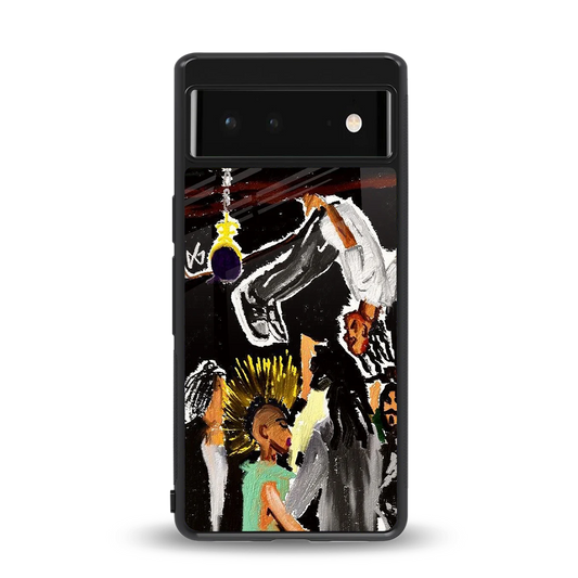 Gravity Break back phone cover | glass case for google pixel 6a