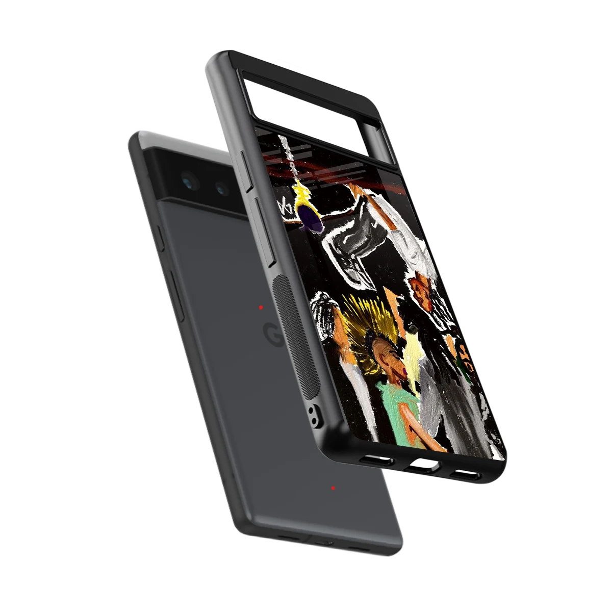 Gravity Break sleek google pixel 6a cover with tempered glass back and TPU edges