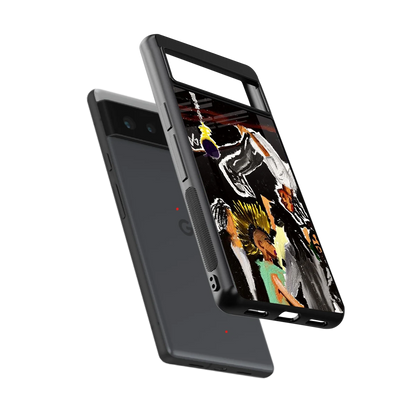 Gravity Break sleek google pixel 6a cover with tempered glass back and TPU edges