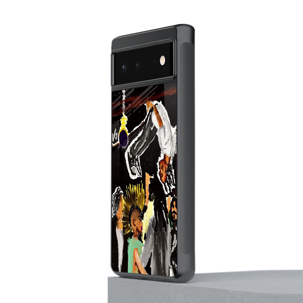 Gravity Break stylish phone case for google pixel 6a | glossy glass and slim fit