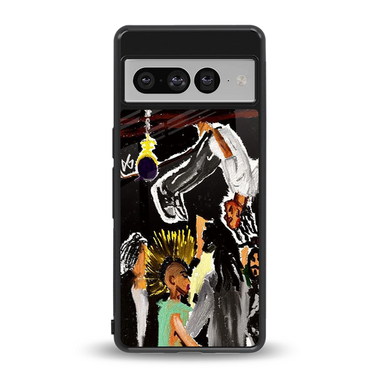Gravity Break back phone cover | glass case for google pixel 7 pro