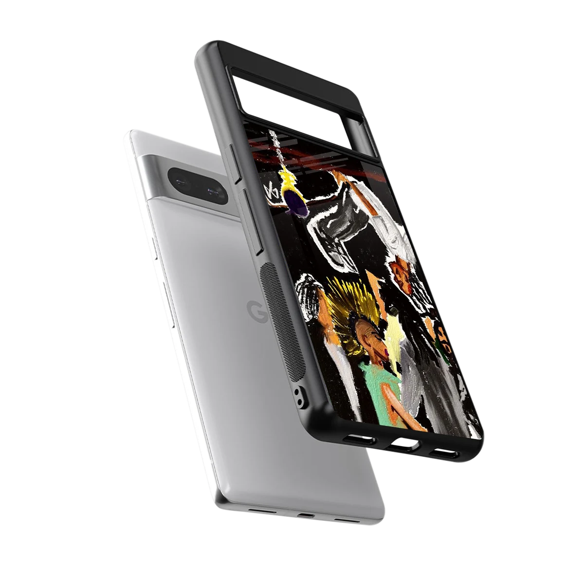 Gravity Break sleek google pixel 7a cover with tempered glass back and TPU edges