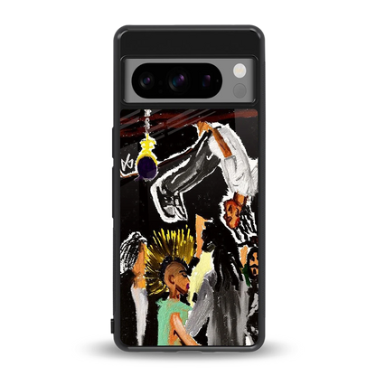 Gravity Break back phone cover | glass case for google pixel 8 pro