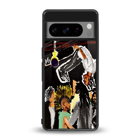 Gravity Break back phone cover | glass case for google pixel 8 pro