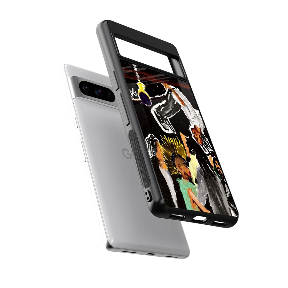 Gravity Break sleek google pixel 8 pro cover with tempered glass back and TPU edges