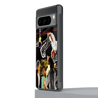 Gravity Break stylish phone case for google pixel 8 pro | glossy glass and slim fit
