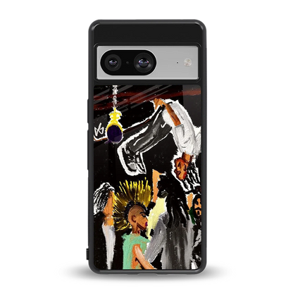 Gravity Break back phone cover | glass case for google pixel 8