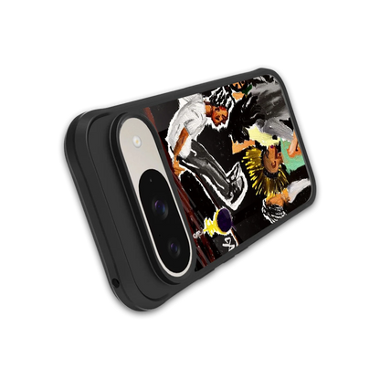 Gravity Break stylish phone case for google pixel 9 | glossy glass and slim fit