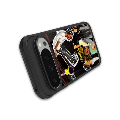 Gravity Break stylish phone case for google pixel 9 pro | glossy glass and slim fit