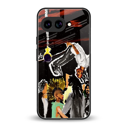 Gravity Break back phone cover | glass case for google pixel 9a
