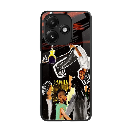 Gravity Break back phone cover | glass case for redmi 12 5g