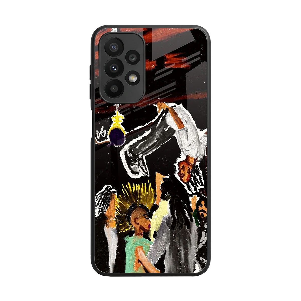 Gravity Break back phone cover | glass case for samsung galaxy a23