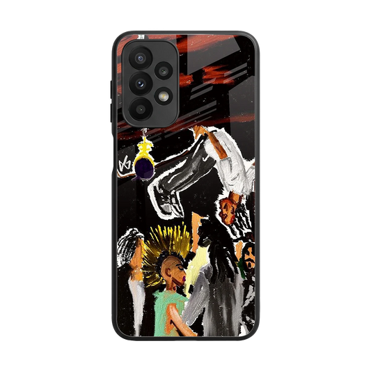 Gravity Break back phone cover | glass case for samsung galaxy a23