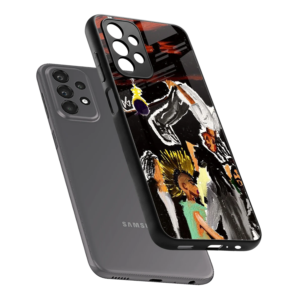 Gravity Break sleek samsung galaxy a23 cover with tempered glass back and TPU edges