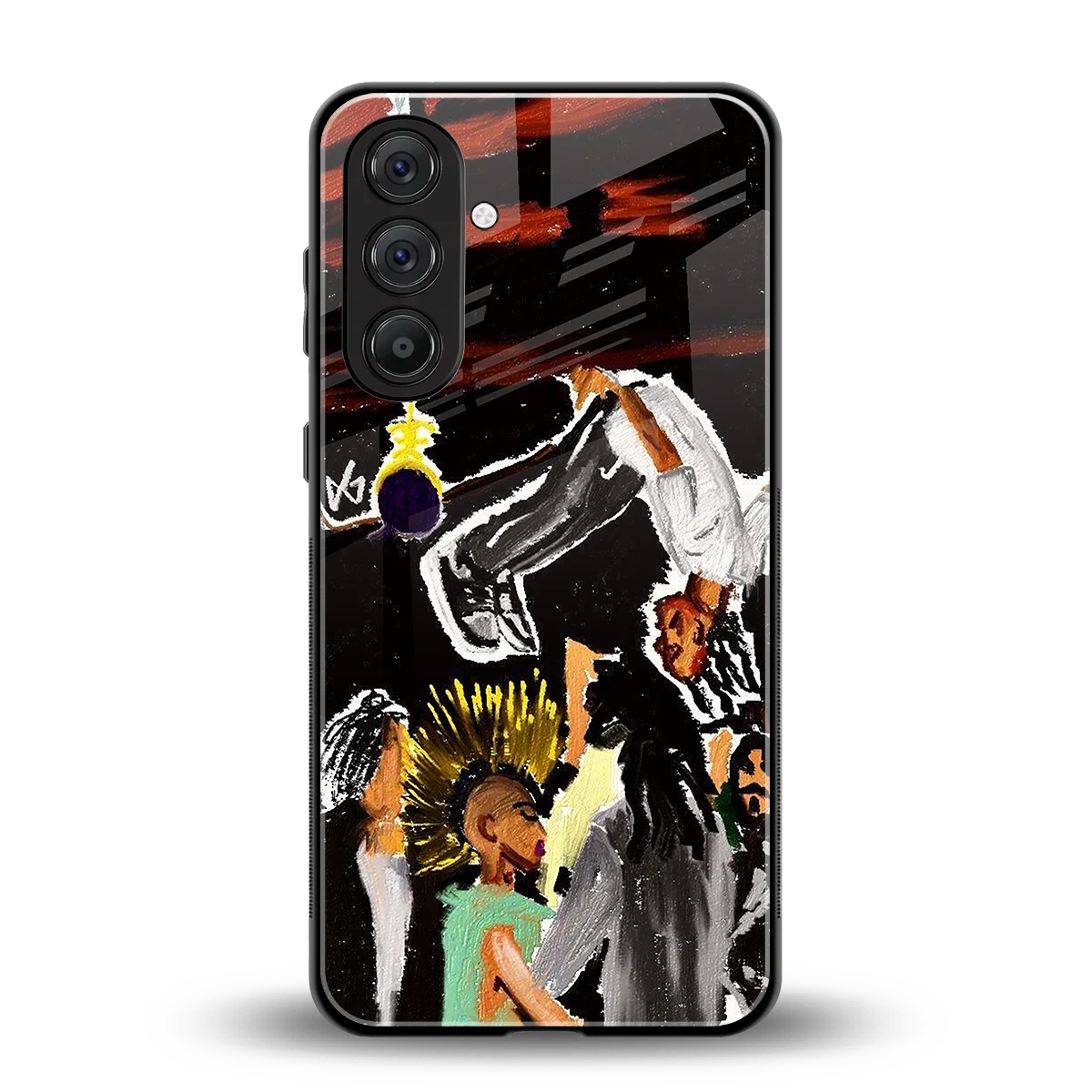 Gravity Break back phone cover | glass case for samsung galaxy a55 5g