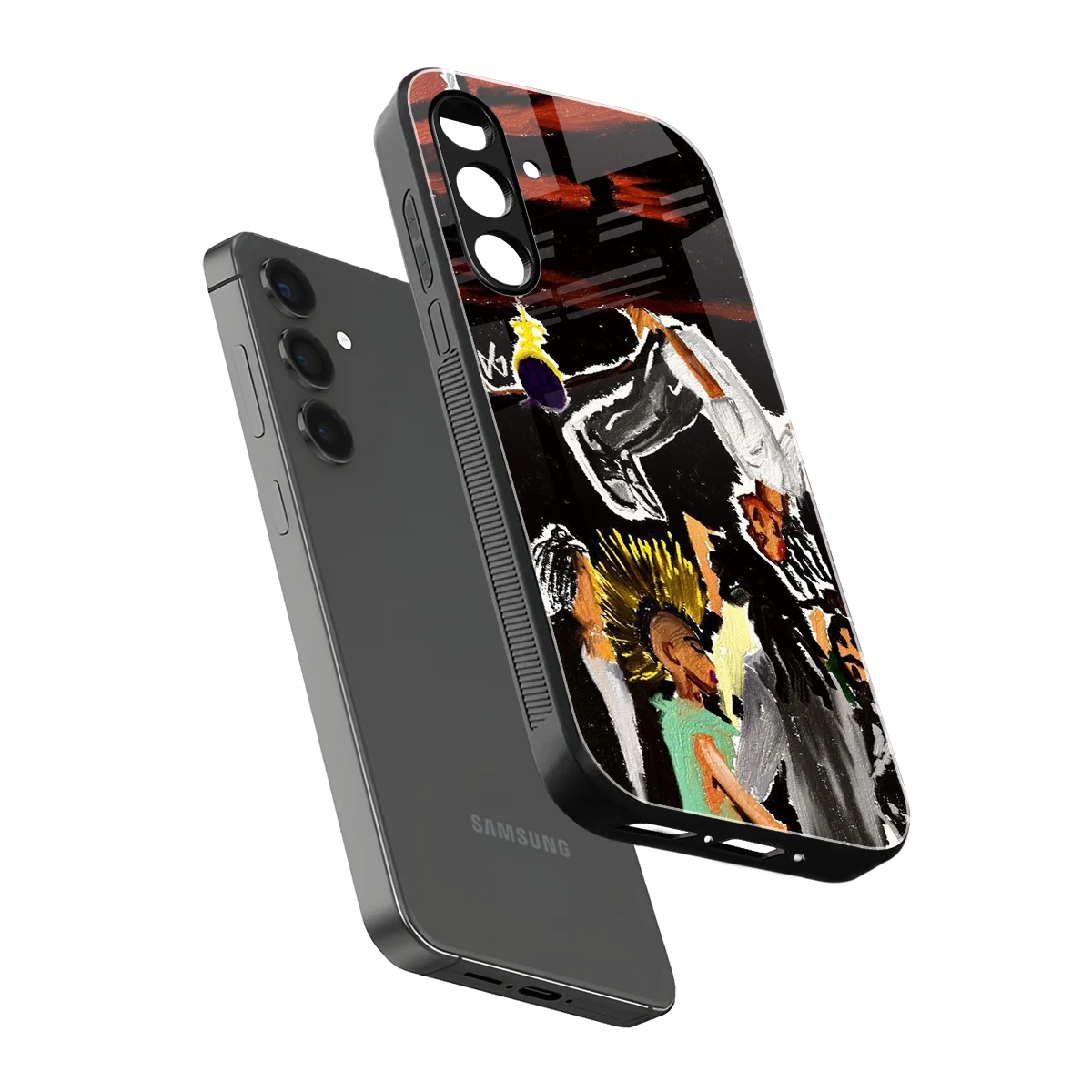 Gravity Break sleek samsung galaxy a55 5g cover with tempered glass back and TPU edges