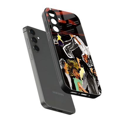 Gravity Break sleek samsung galaxy a55 5g cover with tempered glass back and TPU edges
