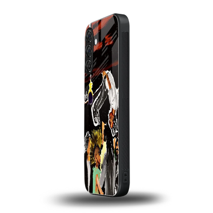 Gravity Break samsung galaxy a55 5g mobile cover | shockproof glass phone case