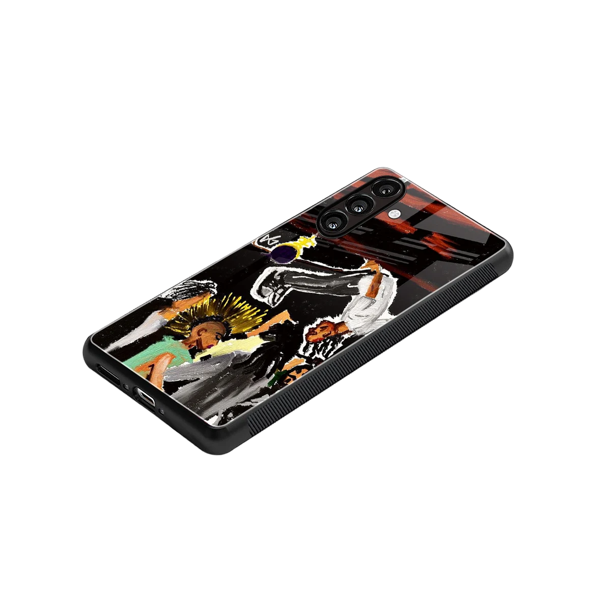 Gravity Break stylish phone case for samsung galaxy a55 5g | glossy glass and slim fit