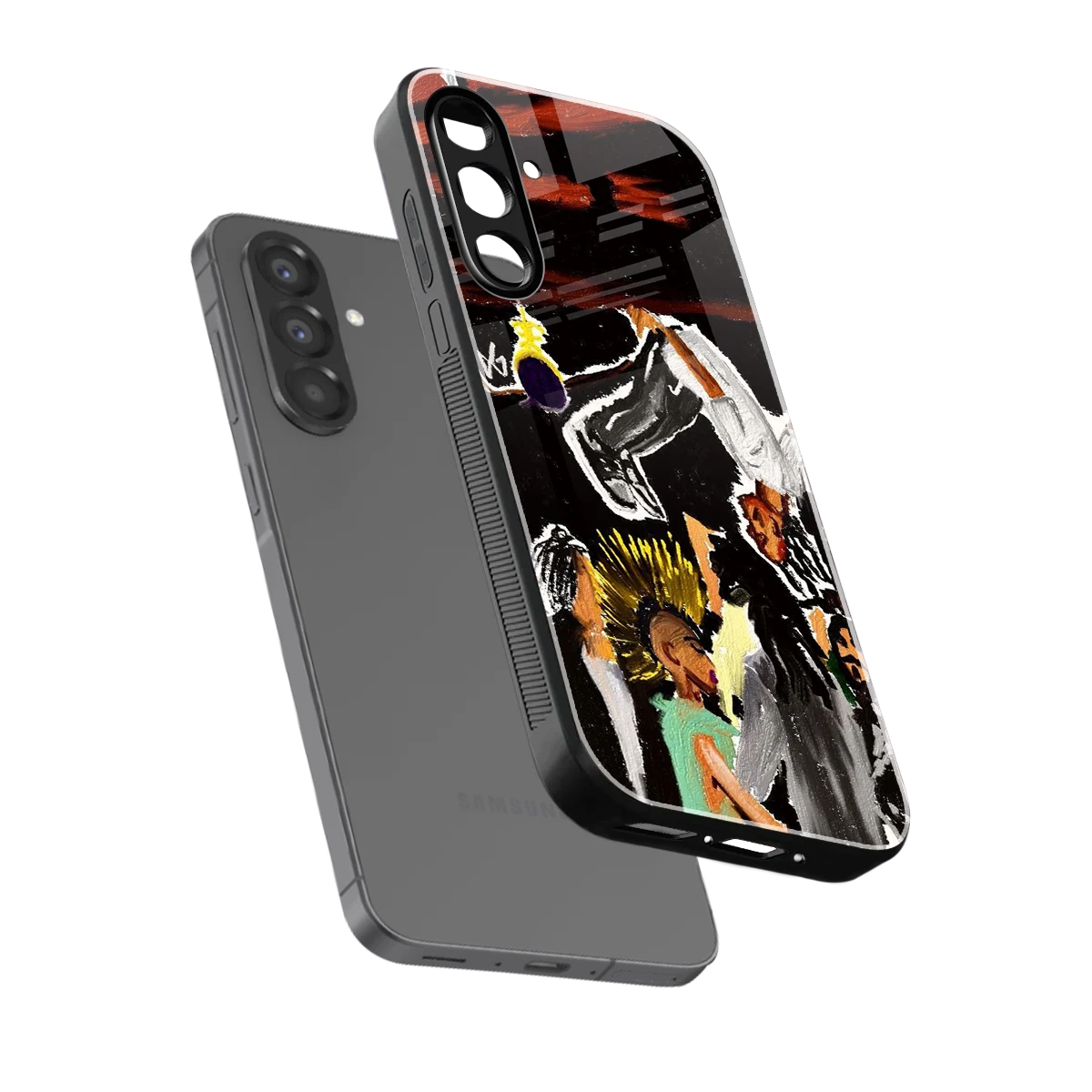 Gravity Break sleek samsung galaxy a17 5g cover with tempered glass back and TPU edges
