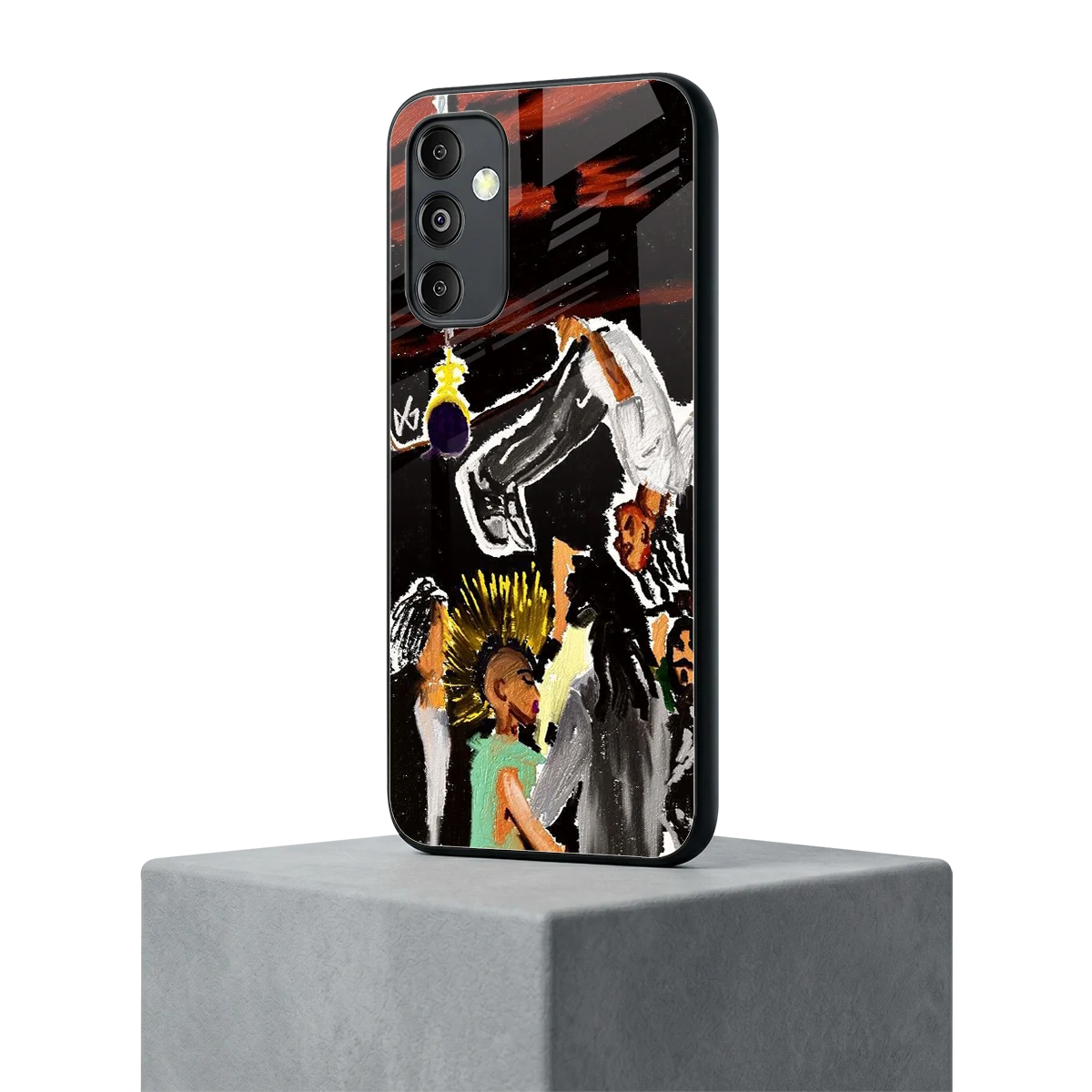 Gravity Break samsung galaxy m14 5g mobile cover | shockproof glass phone case