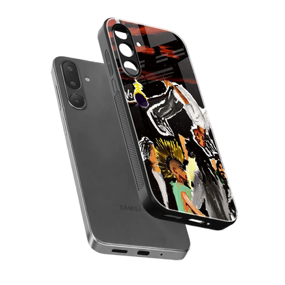 Gravity Break sleek samsung galaxy m56 5g cover with tempered glass back and TPU edges