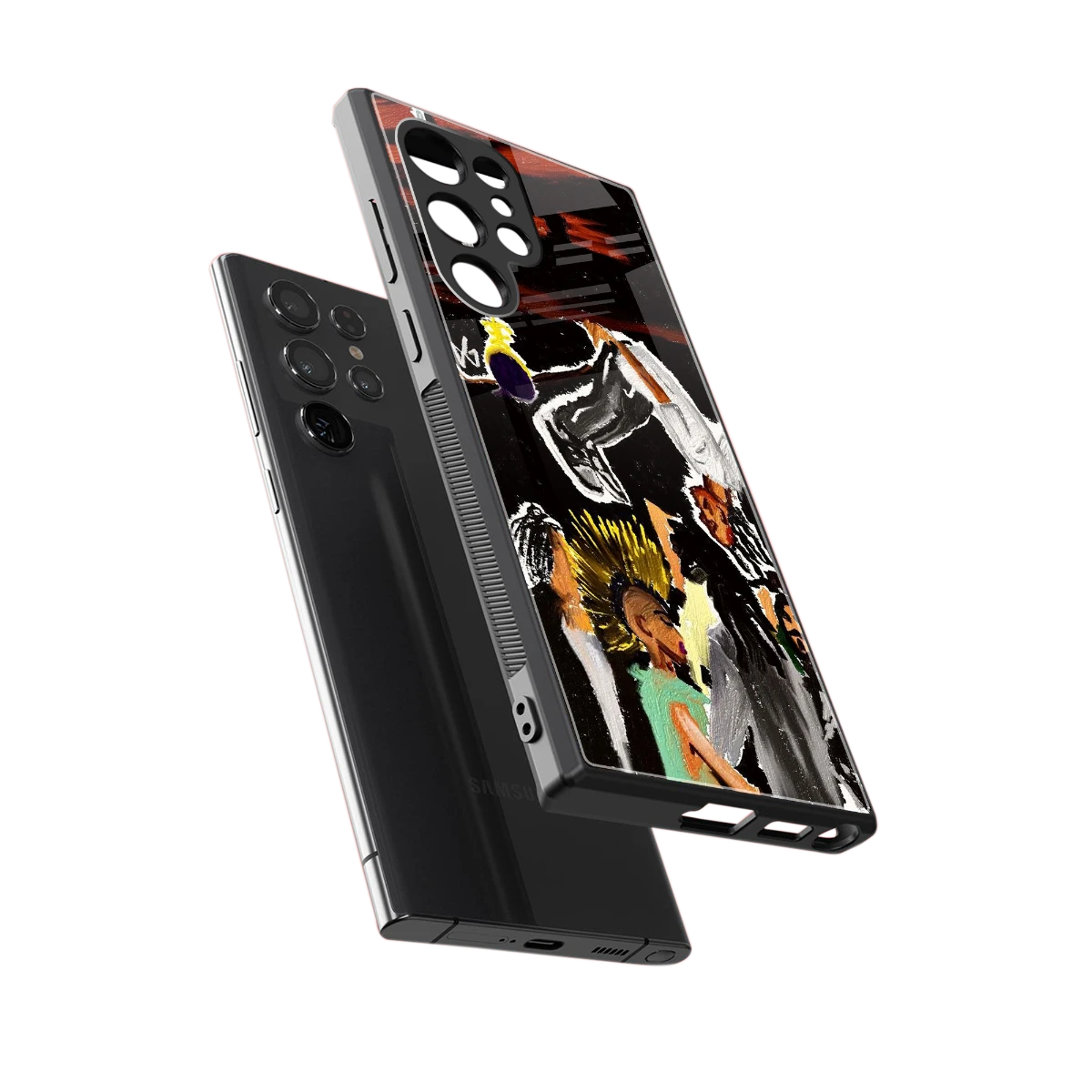 Gravity Break sleek samsung galaxy s24 ultra cover with tempered glass back and TPU edges