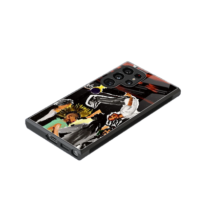 Gravity Break stylish phone case for samsung galaxy s23 ultra | glossy glass and slim fit