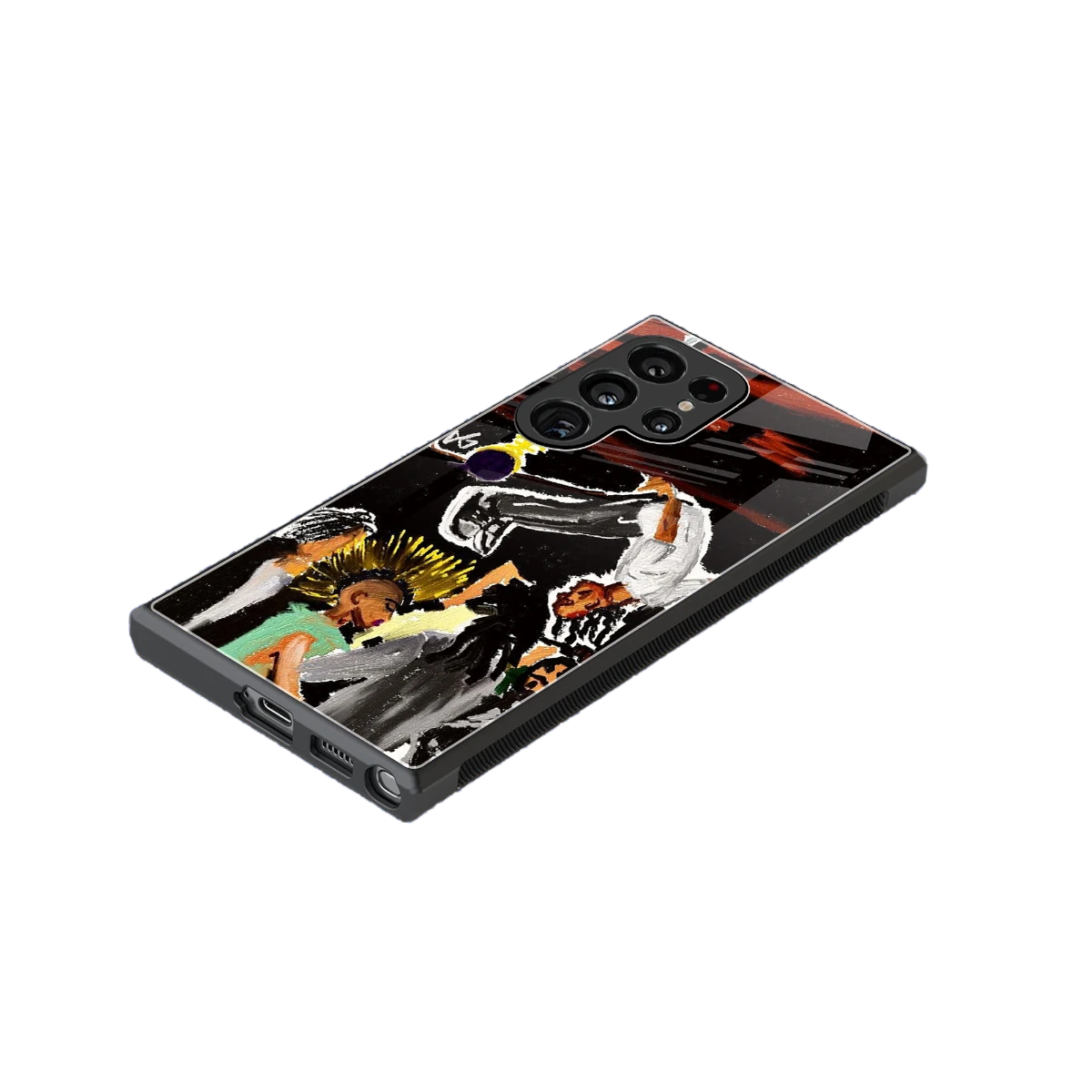 Gravity Break stylish phone case for samsung galaxy s24 ultra | glossy glass and slim fit