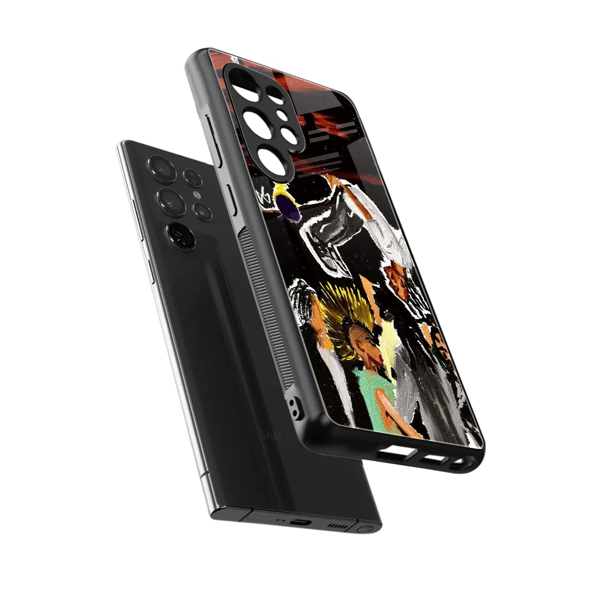 Gravity Break sleek samsung galaxy s25 ultra cover with tempered glass back and TPU edges