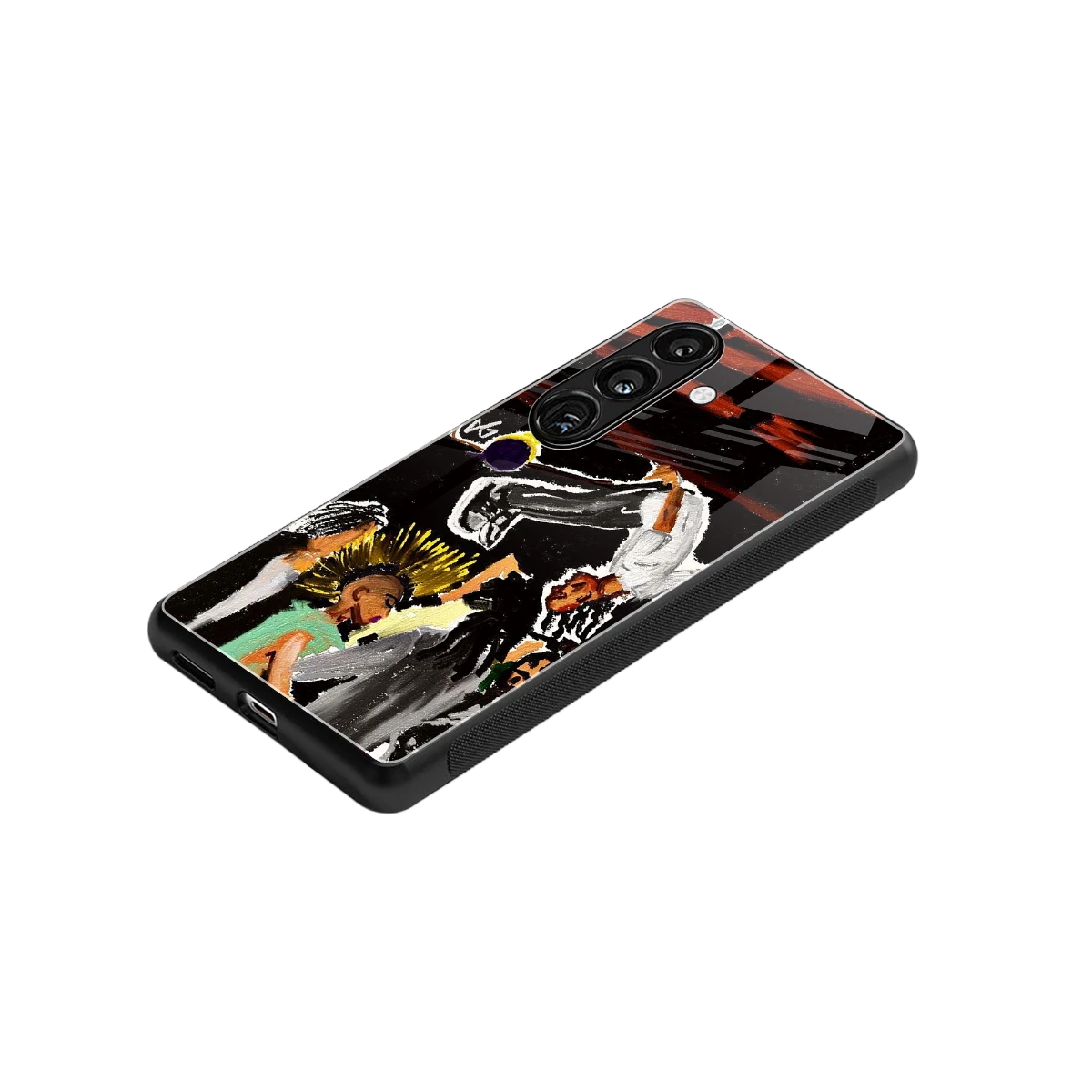 Gravity Break stylish phone case for samsung galaxy s24 | glossy glass and slim fit