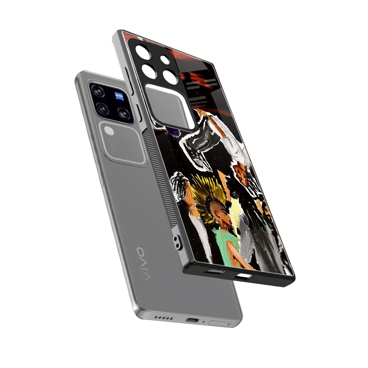 Gravity Break sleekvivo v30 pro cover with tempered glass back and TPU edges