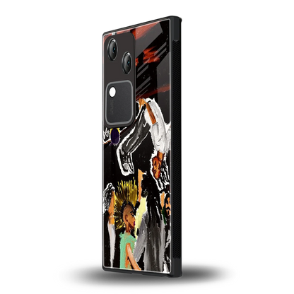 Gravity Break vivo v30 mobile cover | shockproof glass phone case